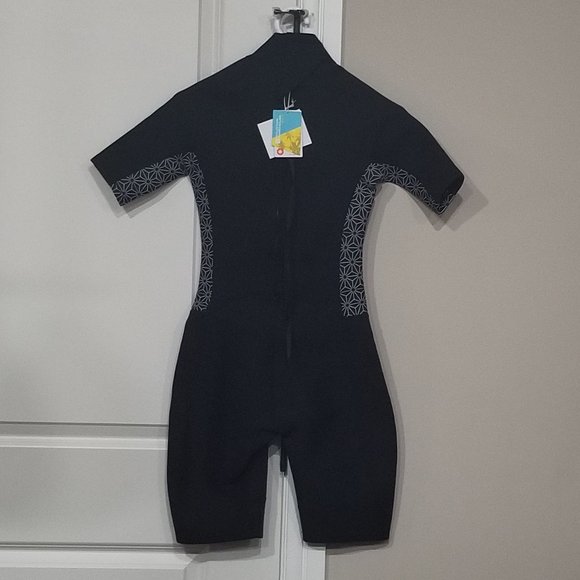 Shorty Womens Printed Wetsuit Black - Picture 3 of 6